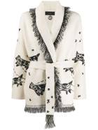 Alanui Embroidered Cardi Coat - Neutrals