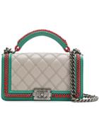 Chanel Vintage Tri-tone Boy Bag - Grey