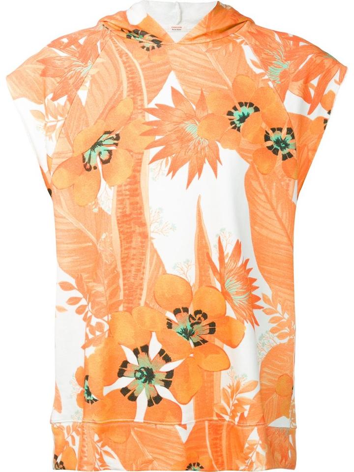 Osklen - 'garden' Hoodie - Men - Cotton - P, Yellow/orange, Cotton