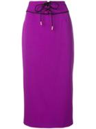 Emilio Pucci Lace-up Pencil Skirt - Purple