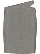 Coperni Cutout Mini Skirt - Grey