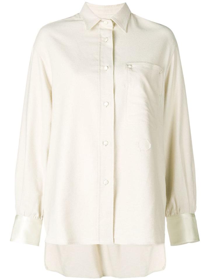 Golden Goose Deluxe Brand Oversized Shirt - Nude & Neutrals