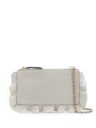 Red Valentino Red(v)rockruffle Clutch - White