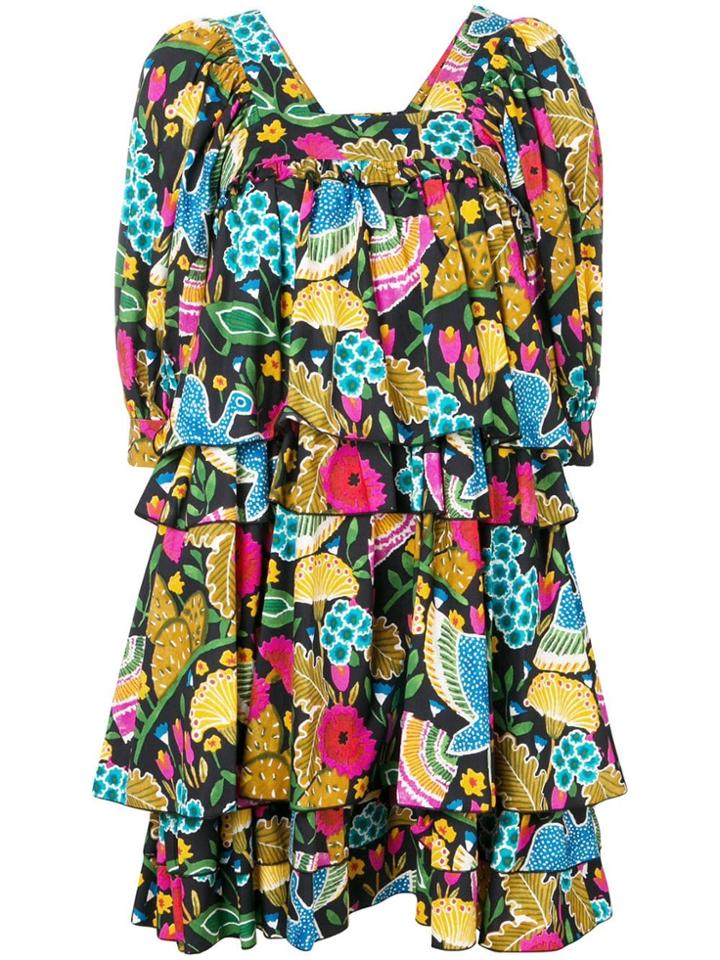 La Doublej Colombo Grande Printed Dress - Blue