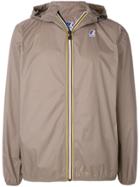 K-way Contrast Zip Jacket - Brown