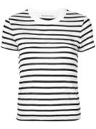 T By Alexander Wang Striped Print T-shirt - White