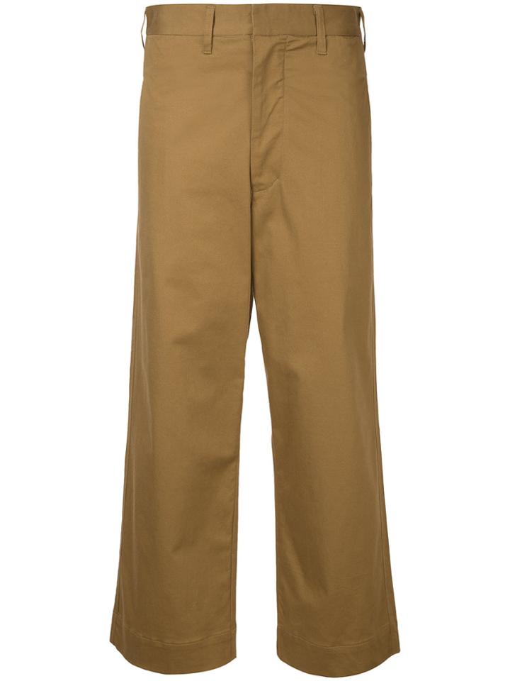 Bassike High-rise Tailored Trousers - Brown