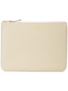 Comme Des Garçons Play Zipped Logo Pouch - White
