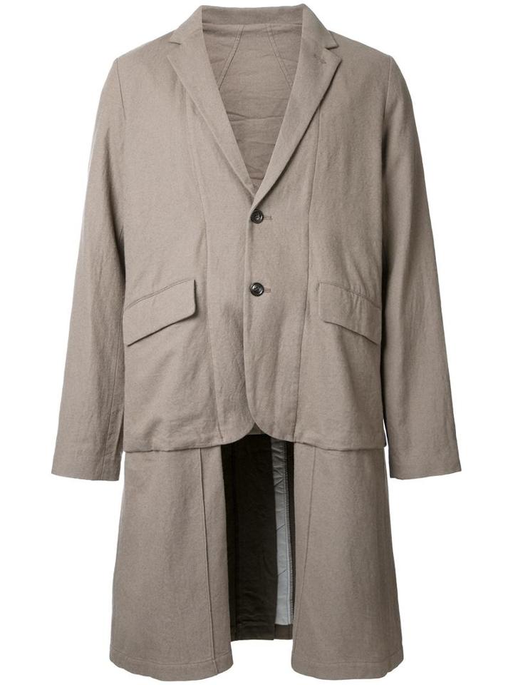 Ones Stroke Oversized Coat, Men's, Size: Small, Brown, Cotton/wool