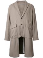 Ones Stroke Oversized Coat, Men's, Size: Small, Brown, Cotton/wool