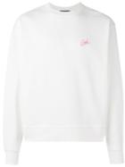 Alexander Wang Embroidered Sweatshirt, Men's, Size: 46, White, Cotton