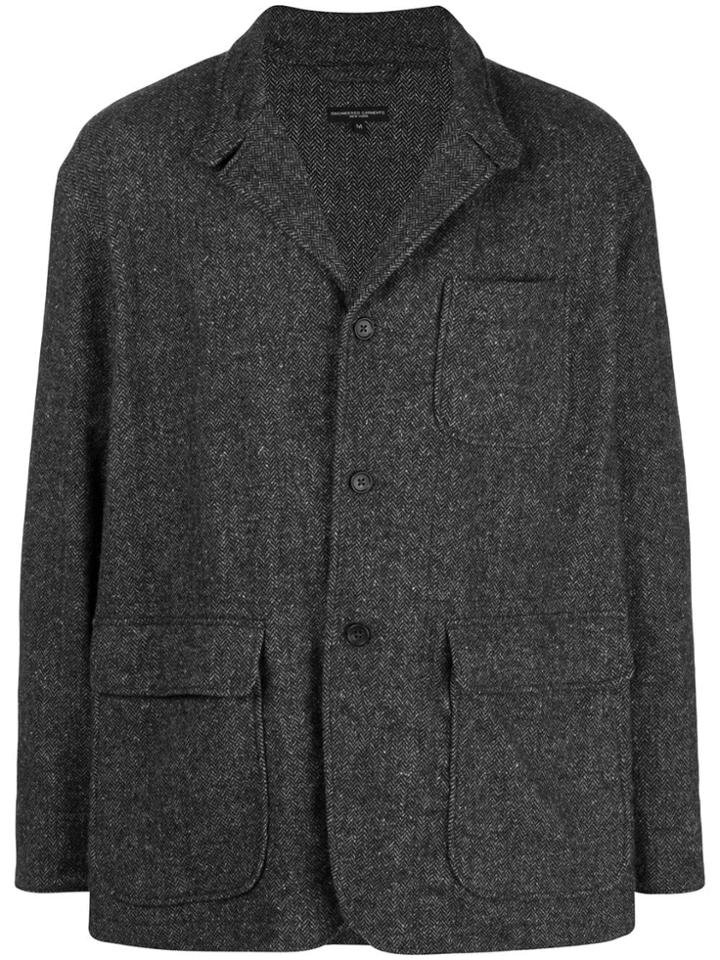 Engineered Garments Button-up Chevron Jacket - Grey