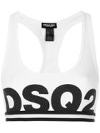 Dsquared2 Logo Sports Bra - White