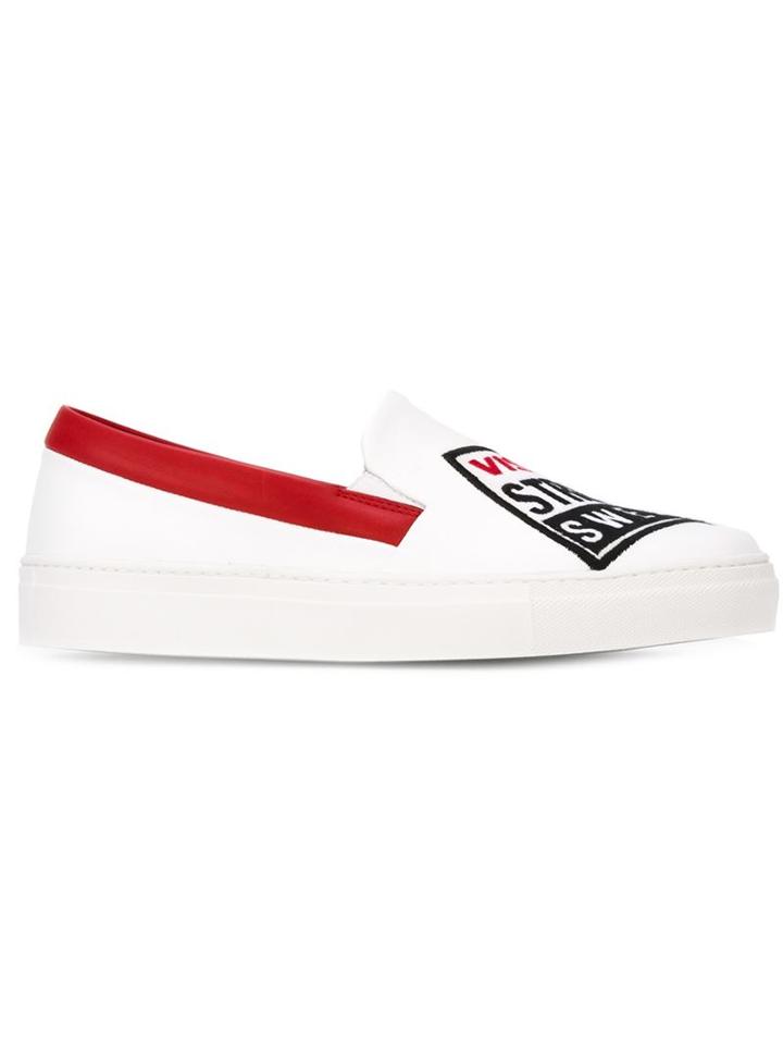 Swear Vision Street Wear X Swear Sneakers, Women's, Size: 38, White, Leather/rubber