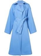Rosetta Getty Wide Lapel Trench Coat - Blue