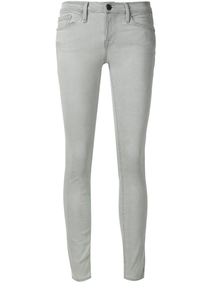 Frame Denim Skinny Jeans, Women's, Size: 28, Grey, Modal/cotton/polyester/spandex/elastane