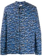 You As Abstract Print Shirt - Blue
