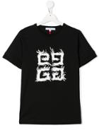 Givenchy Kids Teen 4g Print T-shirt - Black