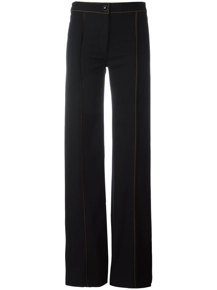 Lemaire Wide Leg Trousers, Women's, Size: 34, Black, Cupro/wool