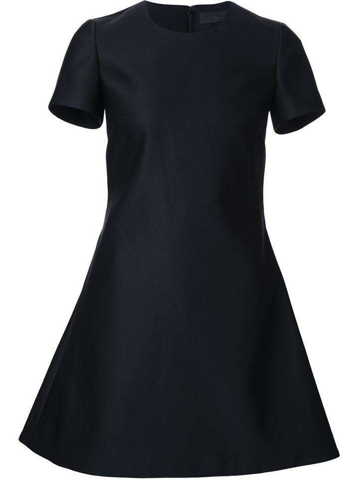Co Back Zip A-line Dress, Women's, Size: Small, Black, Polyester