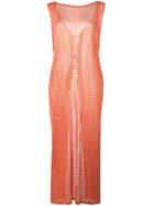 Pleats Please By Issey Miyake Blooming Layered-effect Dress - Orange