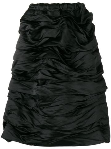 Comme Des Garçons Girl Ruched Skirt - Black