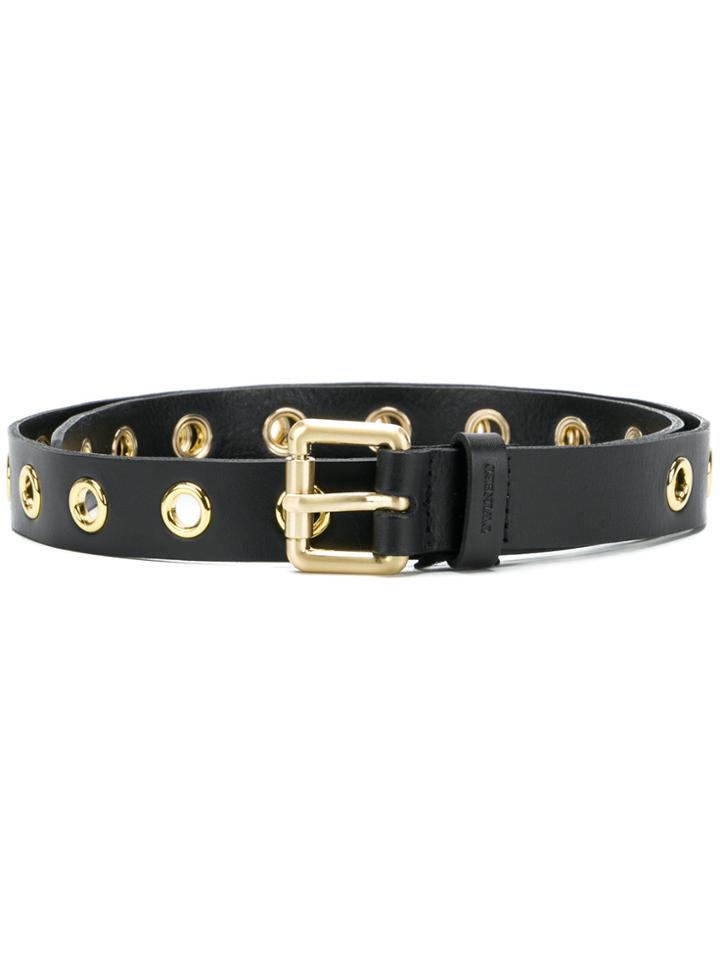 Twin-set Multi Eyelet Buckle Belt - Black