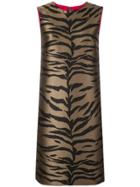 Carolina Herrera Tiger Shift Dress - Black
