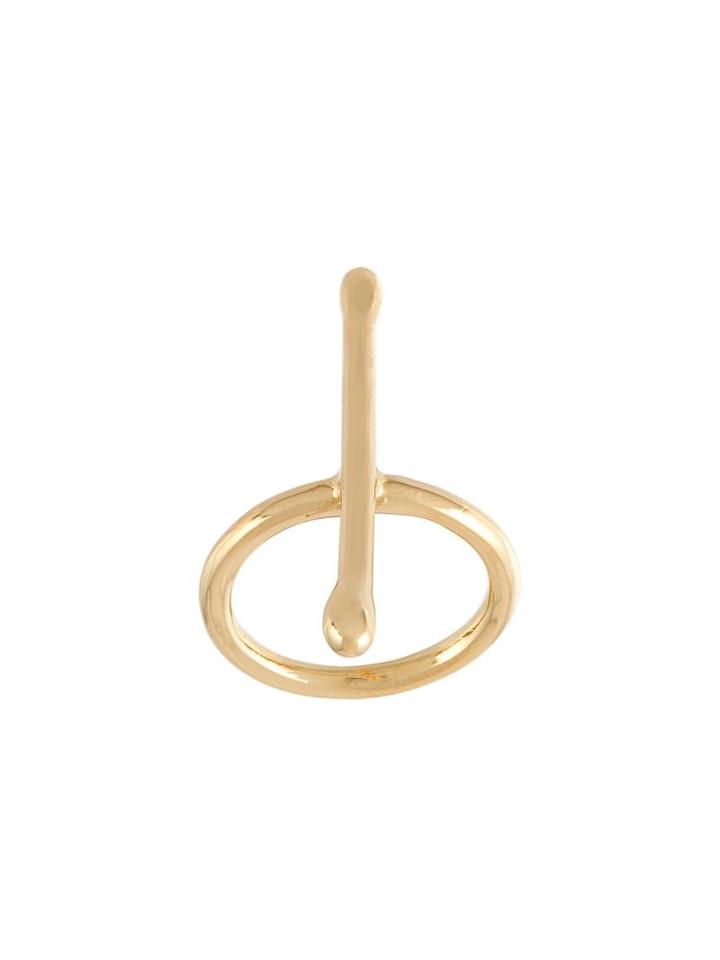 Noritamy 'vertical Stick' Ring, Women's, Size: K 1/2, Metallic
