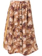Coach Horse Print Buttoned Skirt - Brown