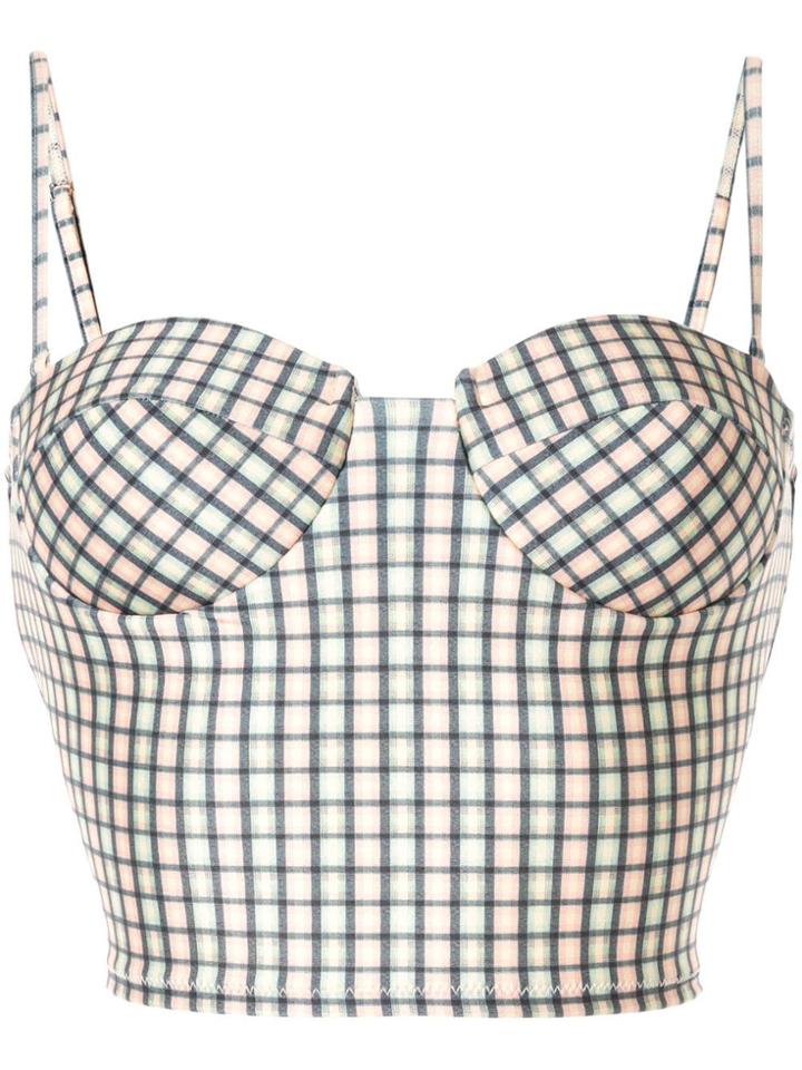 Muller Of Yoshiokubo Check Pint Swim Top - Multicolour