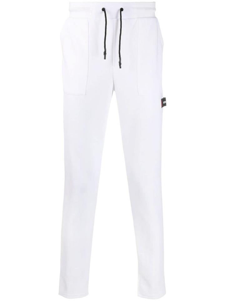 Plein Sport Code Print Track Trousers - White