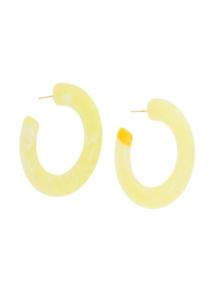 Cult Gaia Oversized Hoop Earrings - Yellow & Orange