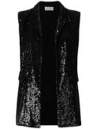 P.a.r.o.s.h. Embellished Fitted Waistcoat - Black