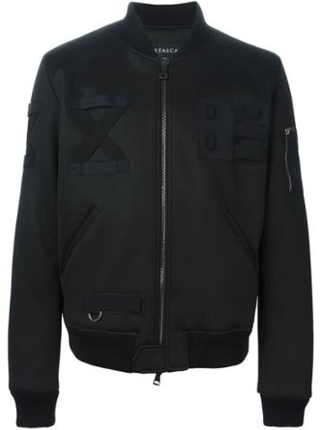 Letasca Cross Detail Bomber Jacket