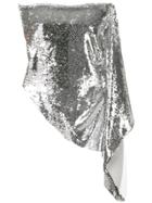 Paula Knorr Sequinned Bandeau Top - Silver