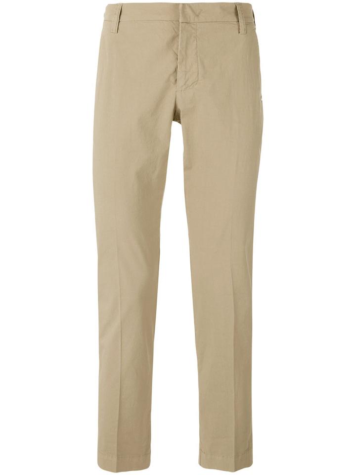 Entre Amis - Slim Fit Trousers - Men - Cotton/spandex/elastane - 40, Nude/neutrals, Cotton/spandex/elastane