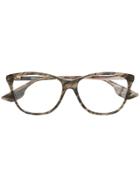Mcq By Alexander Mcqueen Eyewear Marbled Square Glasses - Grey