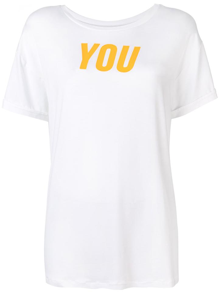 Styland Short-sleeved You T-shirt - White