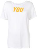 Styland Short-sleeved You T-shirt - White