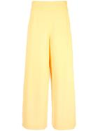 Alice+olivia Cropped Wide Leg Trousers - Yellow