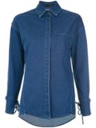 Giuliana Romanno - Denim (blue) Shirt - Women - Cotton/polyester - 40, Cotton/polyester