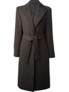 Versace Vintage Ribbed Coat, Women's, Size: 48, Brown