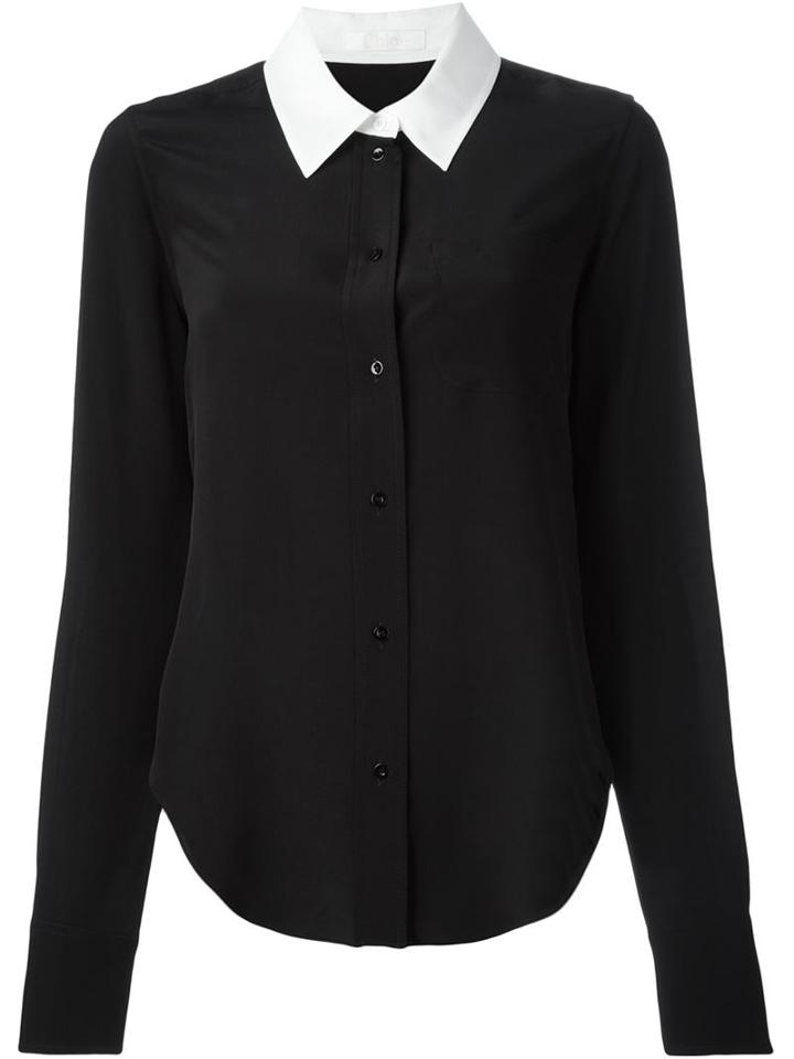 Chloe Contrasted Collar Shirt