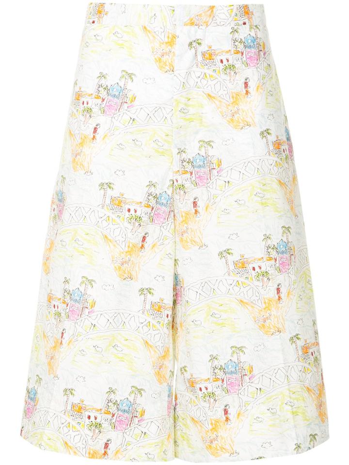 Marni Printed Culottes - Multicolour