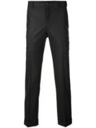 Comme Des Garçons Homme Plus Tailored Jacquard Trousers - Black