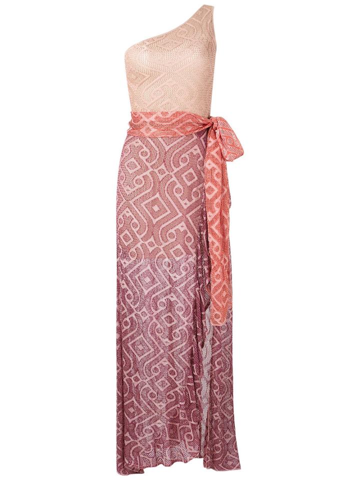 Cecilia Prado - Knit Maxi Dress - Women - Acrylic/lurex/viscose - M, Pink/purple, Acrylic/lurex/viscose