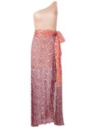 Cecilia Prado - Knit Maxi Dress - Women - Acrylic/lurex/viscose - M, Pink/purple, Acrylic/lurex/viscose