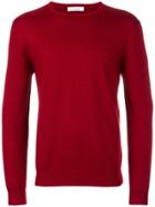 Cruciani Round Neck Sweater - Red