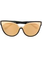 Linda Farrow Structured Sunglasses - Black